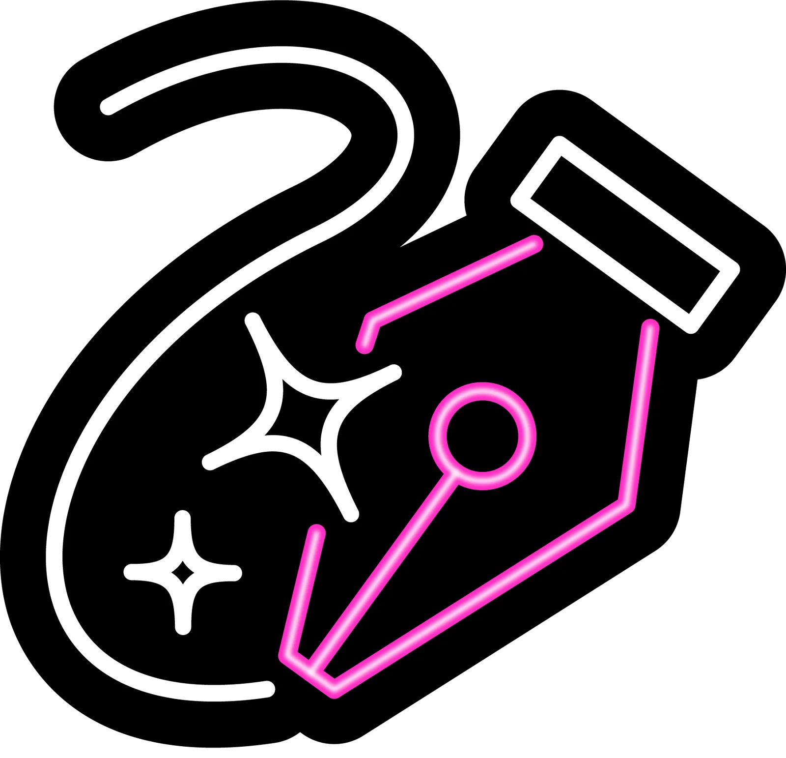 Custom Neon Logos — Neon Flamingo service icon