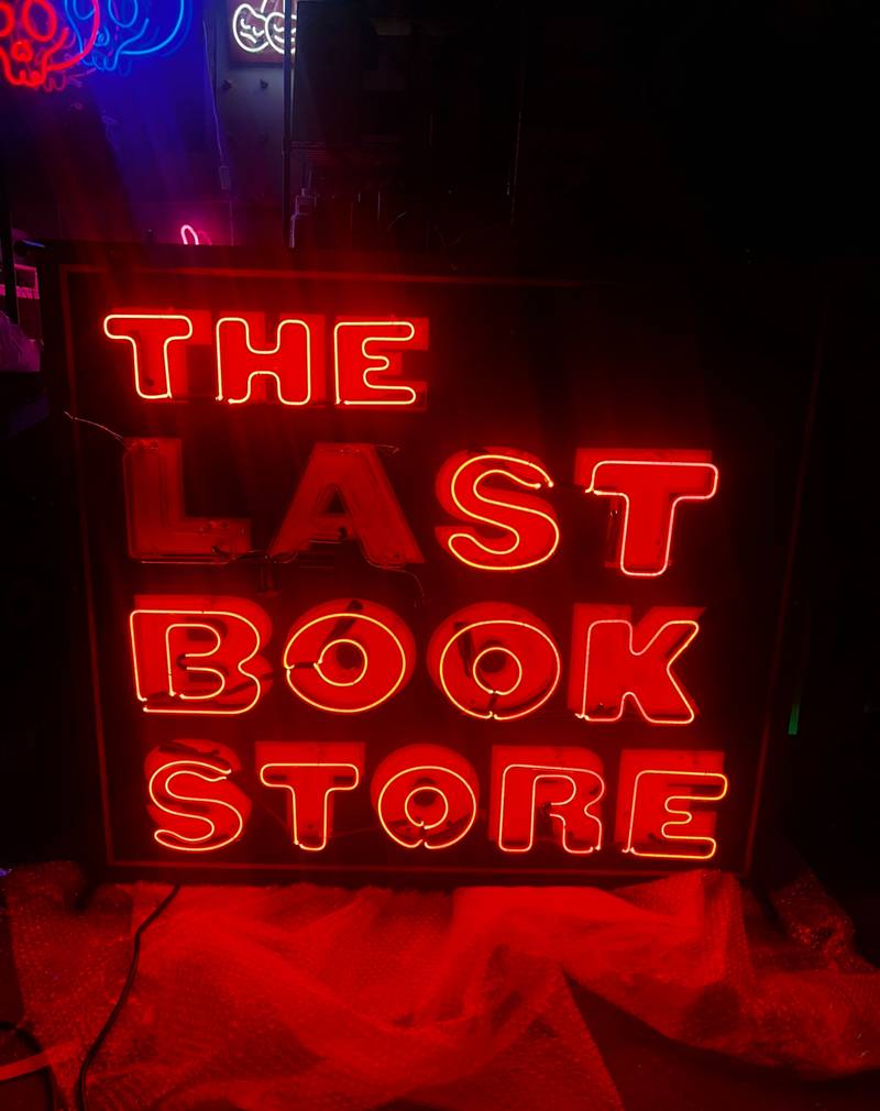 Last Book Store Vintage Sign Recreation