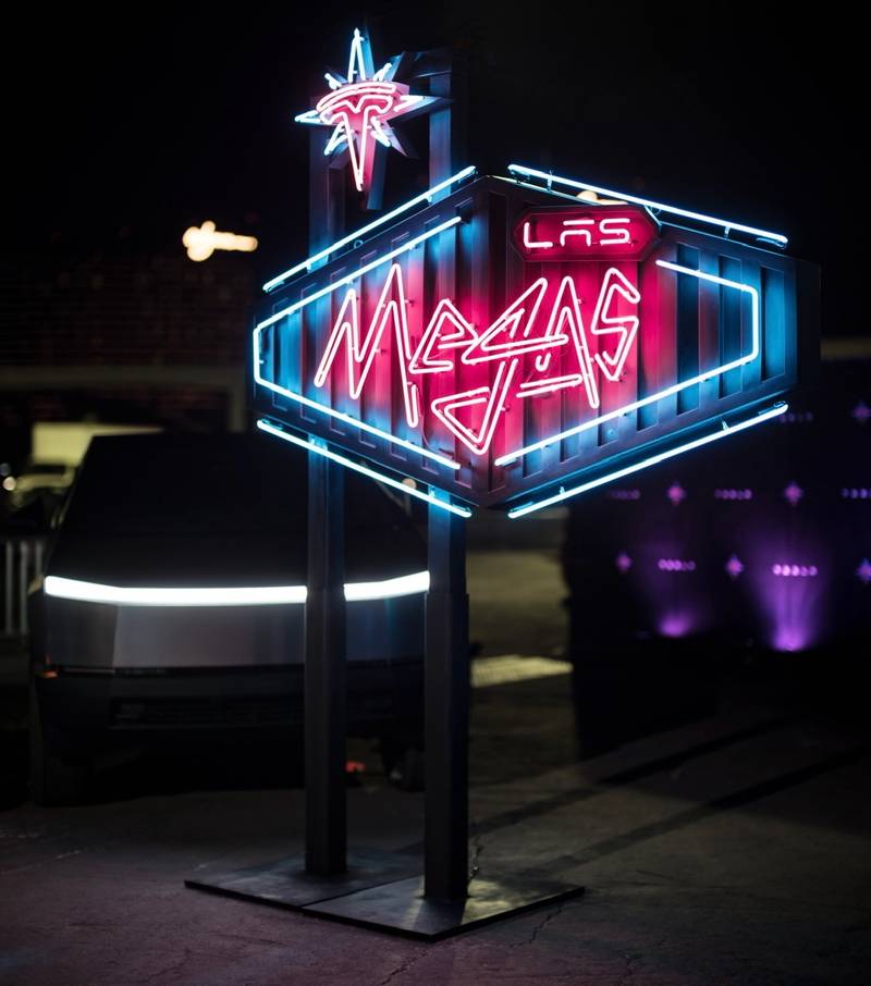 Las Megas Neon Sign