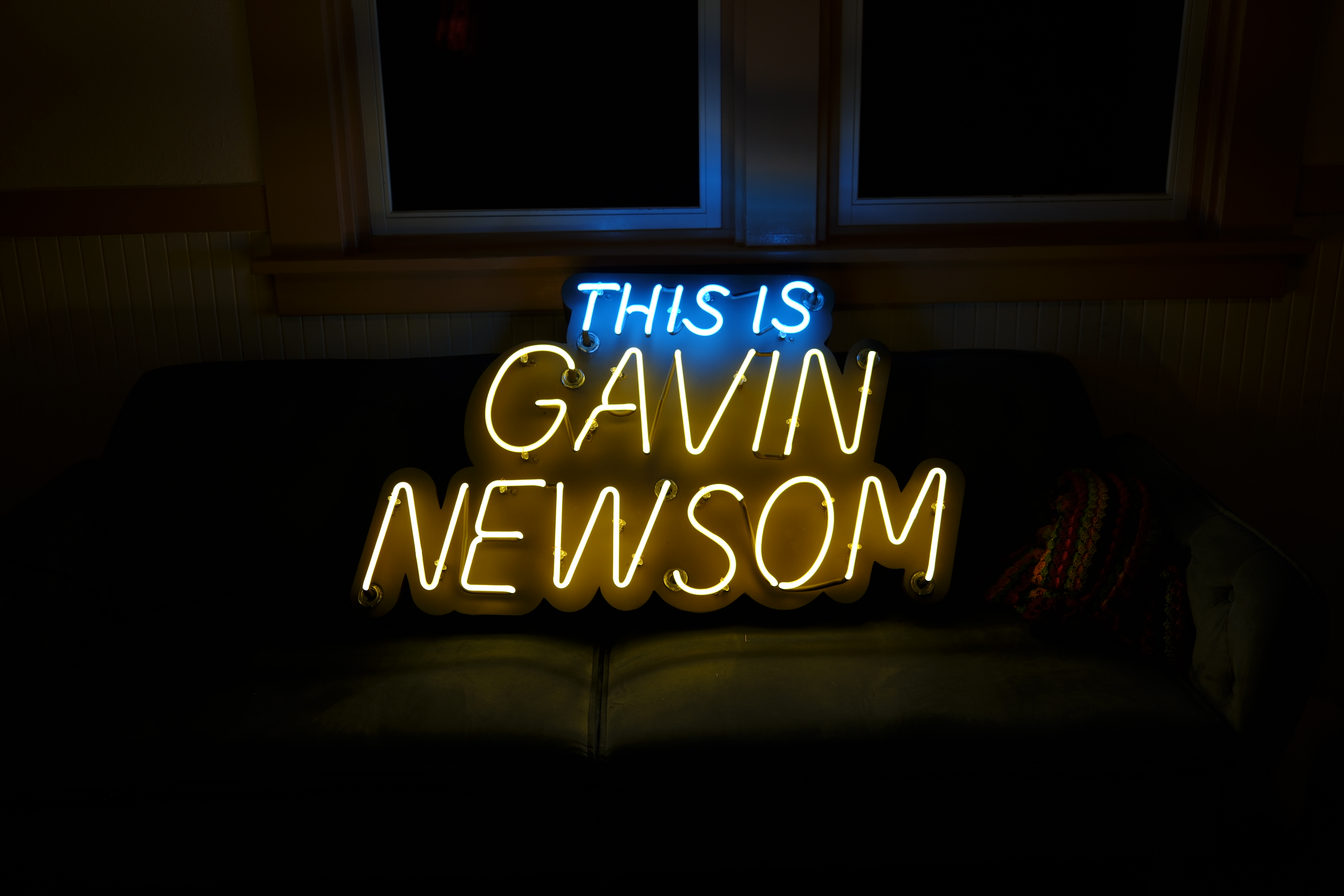 This Is Gavin Newsom Neon Sign — photo 4