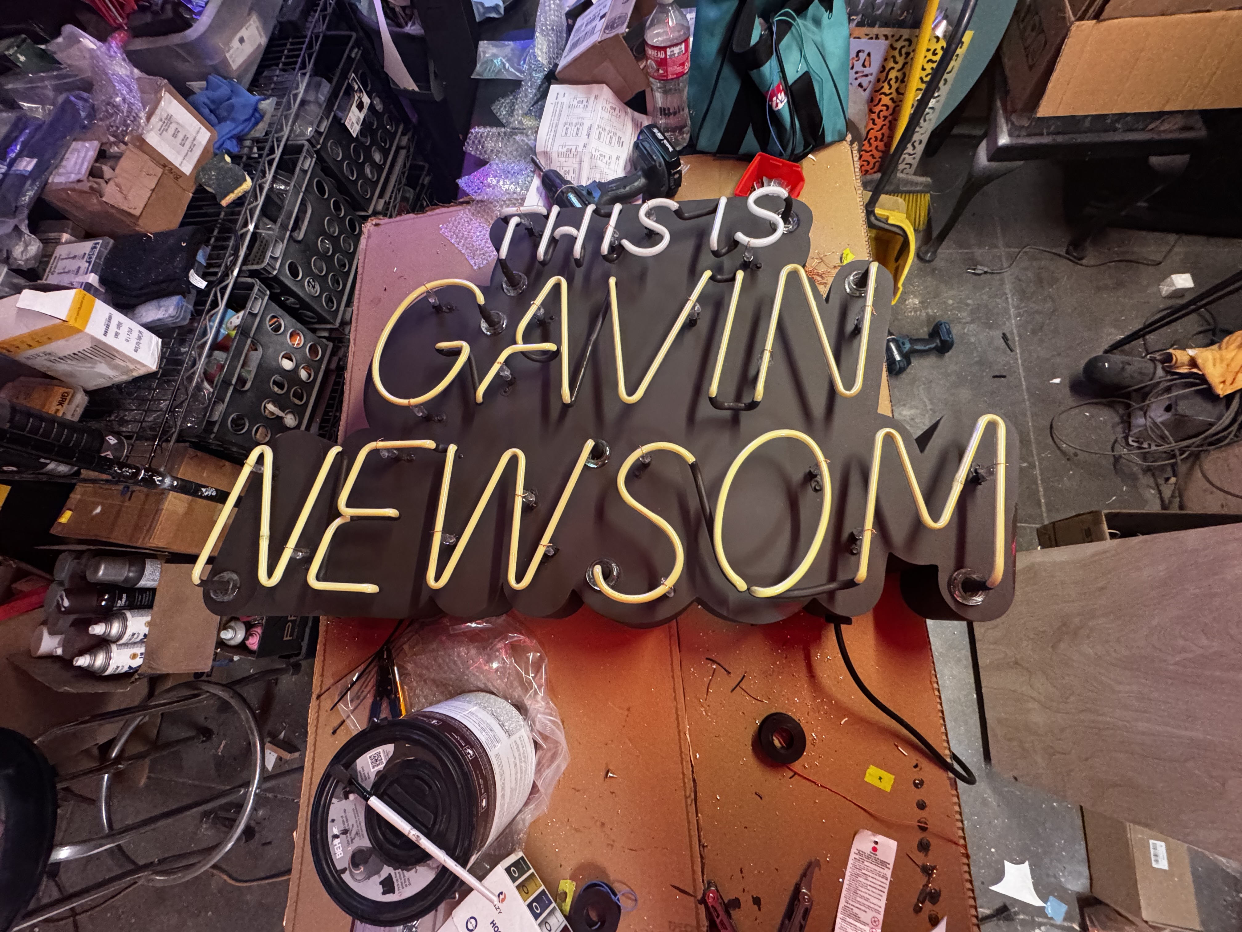 This Is Gavin Newsom Neon Sign — photo 5
