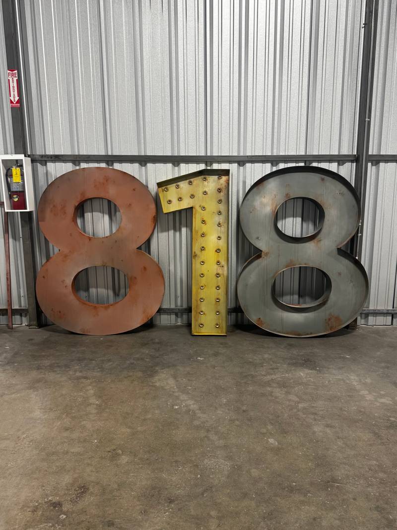 The 818 Tucson Neon Sign Bookshelf Commission — photo 1